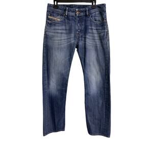 Diesel Waykee Straight Jeans Mens 31x28 Y2K Unisex Low Rise Button Fly